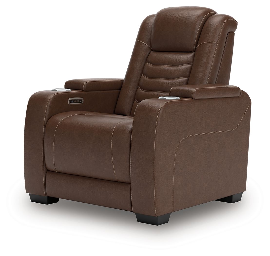 High Impact - Power Recliner / Adj Headrest - Tobacco by Ashley – view 4
