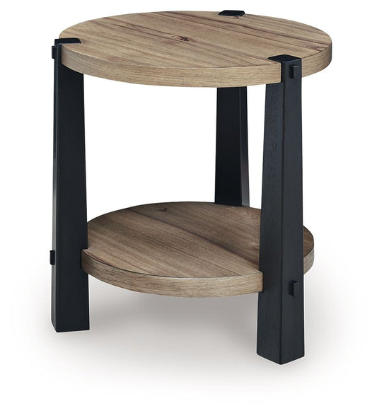 Ridgester - Round Table by Ashley – End Tables