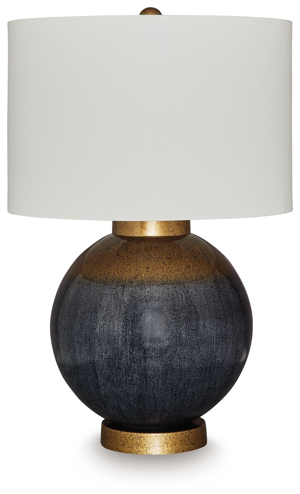 Adara - Metal Table Lamp - Blue / Gold Finish by Ashley – Table Lamps