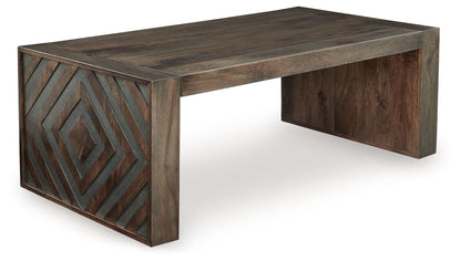 Dreggan - Rectangular Cocktail Table - Brown by Ashley – Cocktail Tables