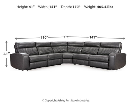Samperstone - Power Reclining Sectional by Ashley – view 11