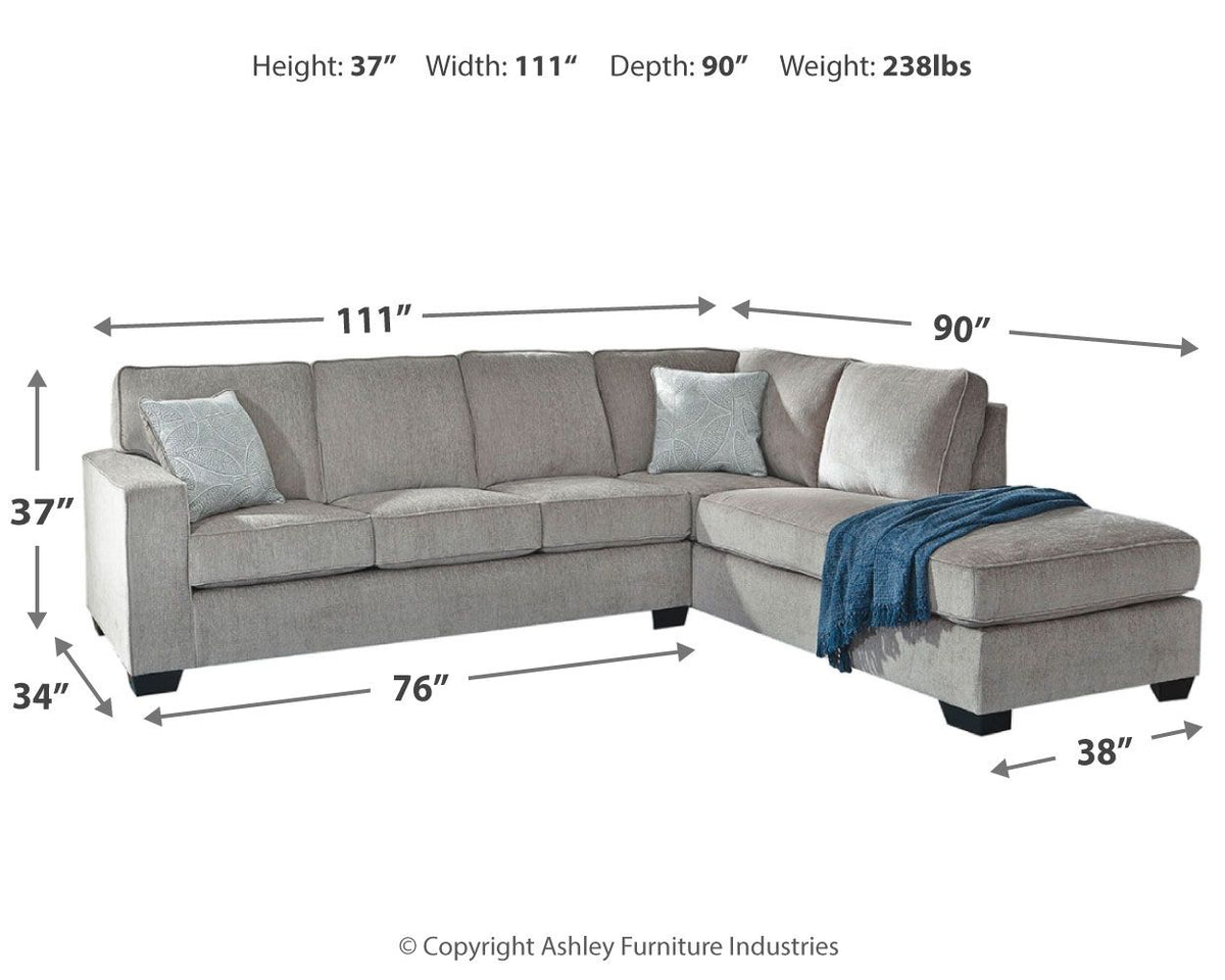Altari - 2 Piece Sectional With Chaise by Ashley – view 7