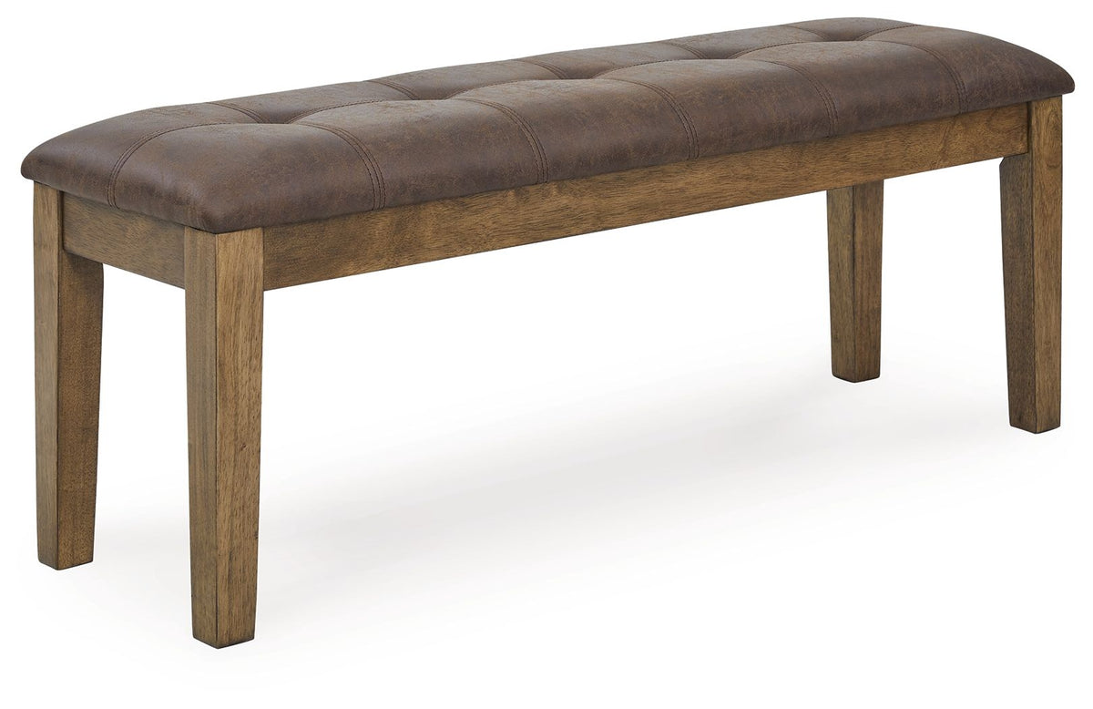 Urbinforte - Large Upholstered Dining Room Bench - Light Brown