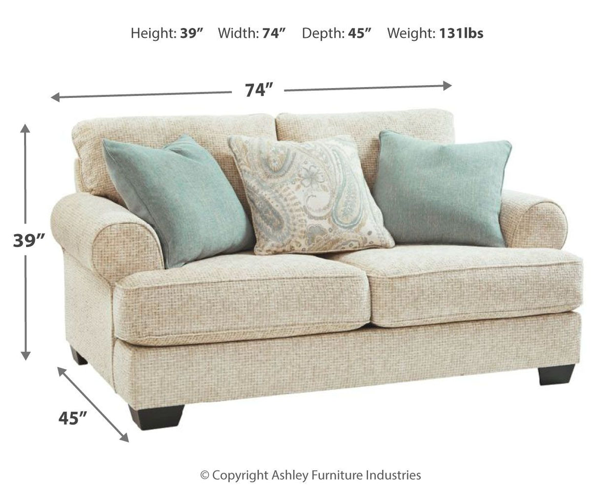 Monaghan - Loveseat - Sandstone by Ashley – view 2