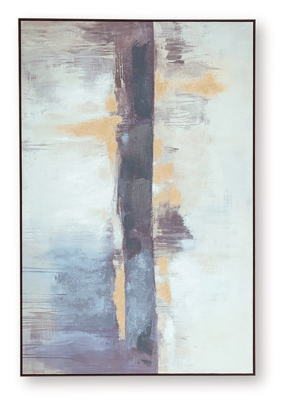 Gatesford - Wall Art - Blue / White / Tan by Ashley – view 3