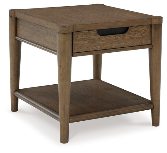 Roanhowe - Rectangular End Table - Brown by Ashley – End Tables
