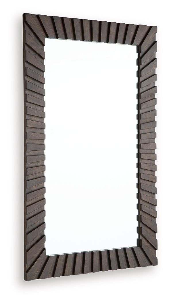 Advin - Accent Mirror - Dark Brown by Ashley – view 3