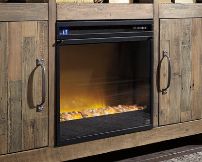 Entertainment Accessories - Fireplace Insert Glass/Stone - Black by Ashley – view 4