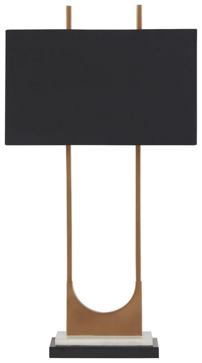 Malana - Metal Table Lamp  - Brass Finish by Ashley – Table Lamps