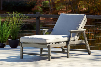 Visola - Chaise Lounge with Cushion - Gray by Ashley – view 4