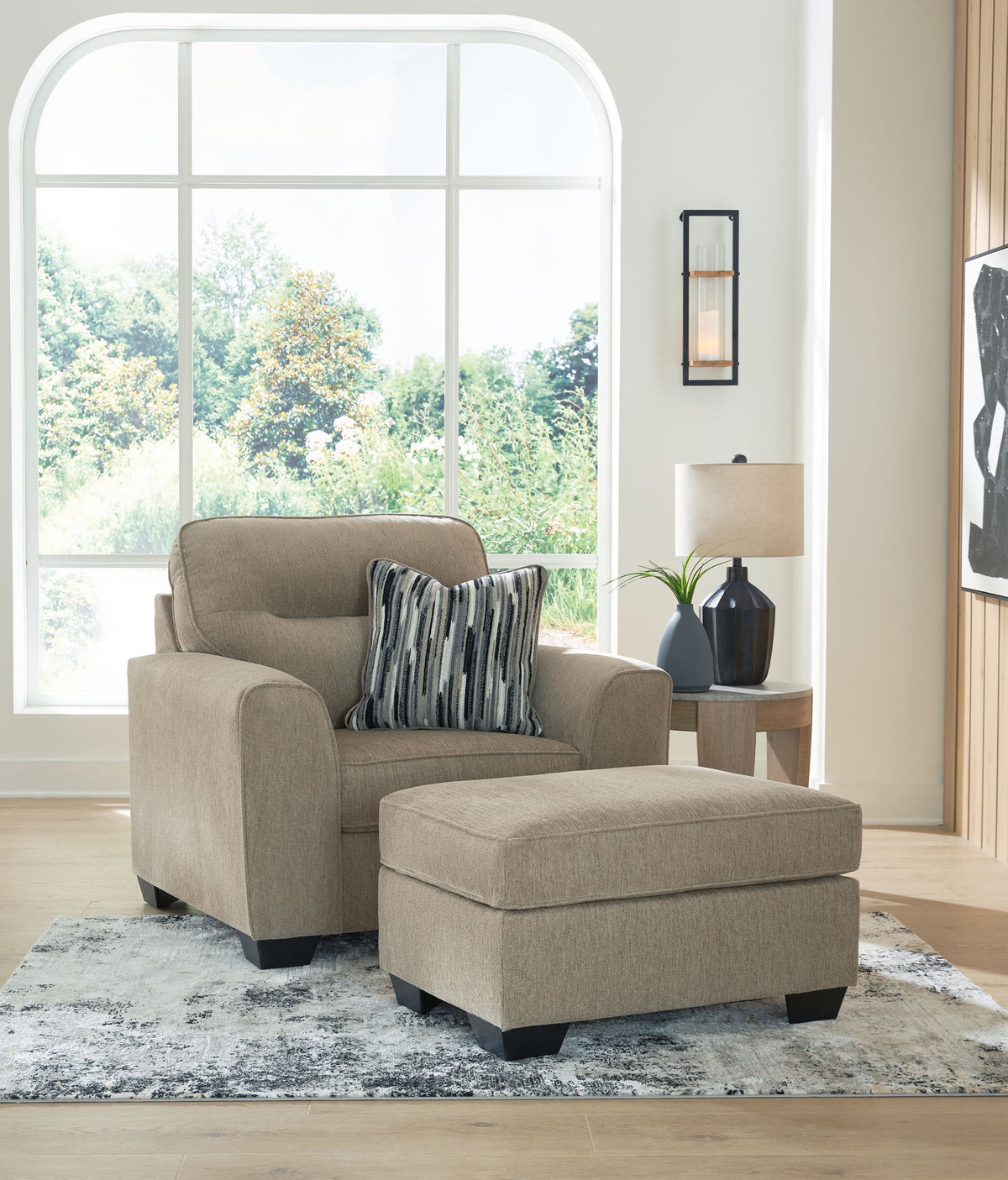 Olten - Living Room Set – Stationary Chair & Ottoman