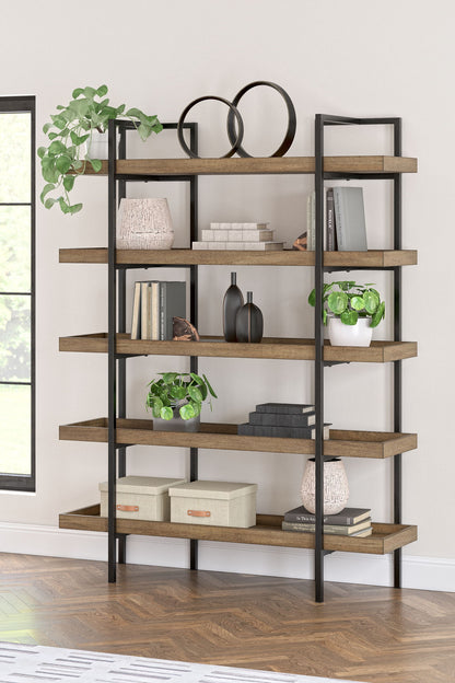 Montia - Bookcase - Light Brown by Ashley – view 2