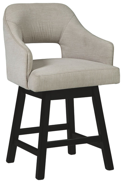 Tallenger - Upholstered Swivel Barstool (Set of 2) by Ashley – view 8