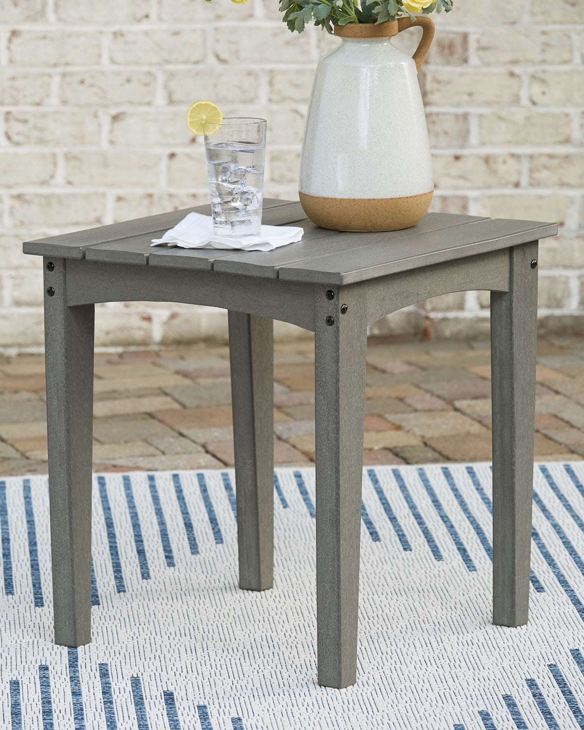 Visola - Square End Table - Gray by Ashley – view 3