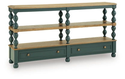 Finnworth - Console Sofa Table - Blue / Brown by Ashley – Console Tables