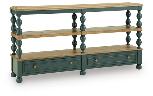 Finnworth - Console Sofa Table - Blue / Brown by Ashley – Console Tables