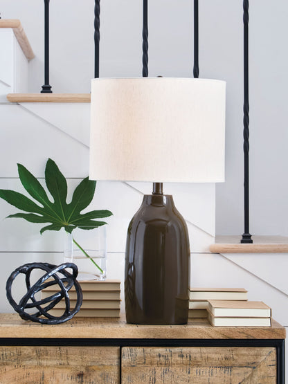 Jyler - Terracotta Table Lamp - Brown by Ashley – view 3