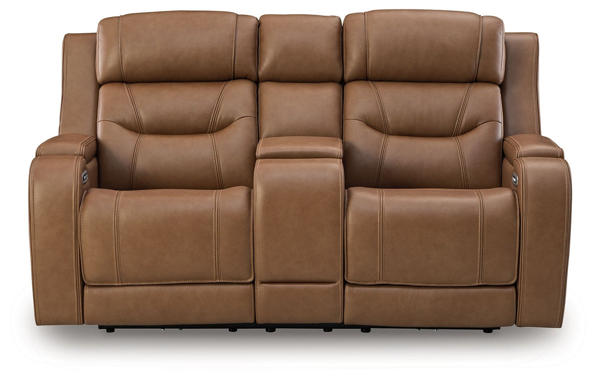 Knightington - Power Reclining Loveseat With Audio Seating by Ashley – view 5