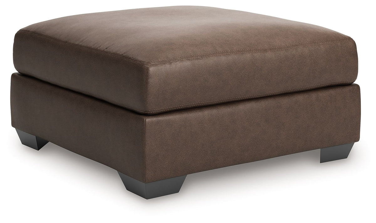 WillowBend - Oversized Accent Ottoman - Umber by Ashley – Accent Ottomans