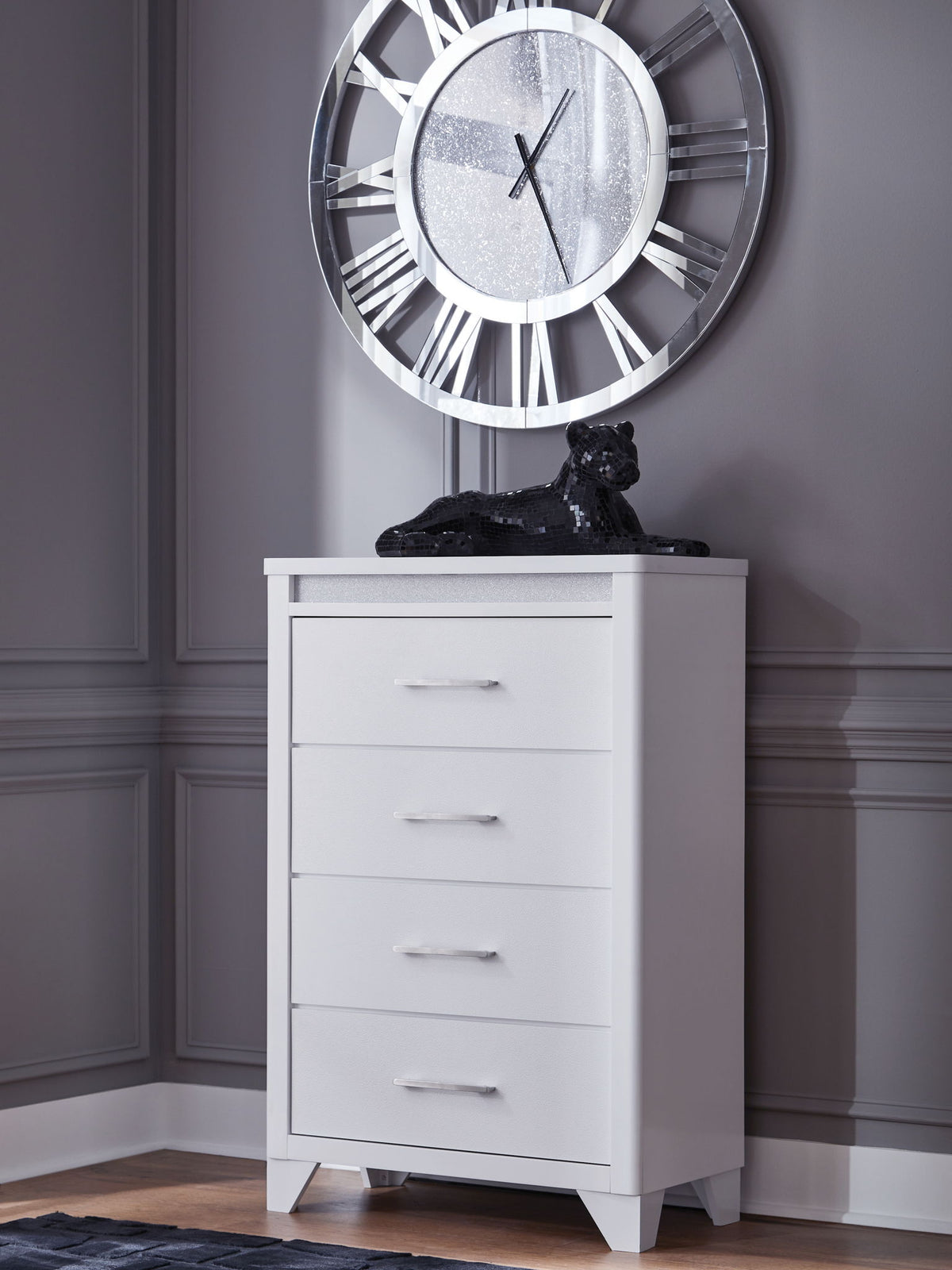 Jarlee - Four Drawer Chest - White by Ashley – view 3