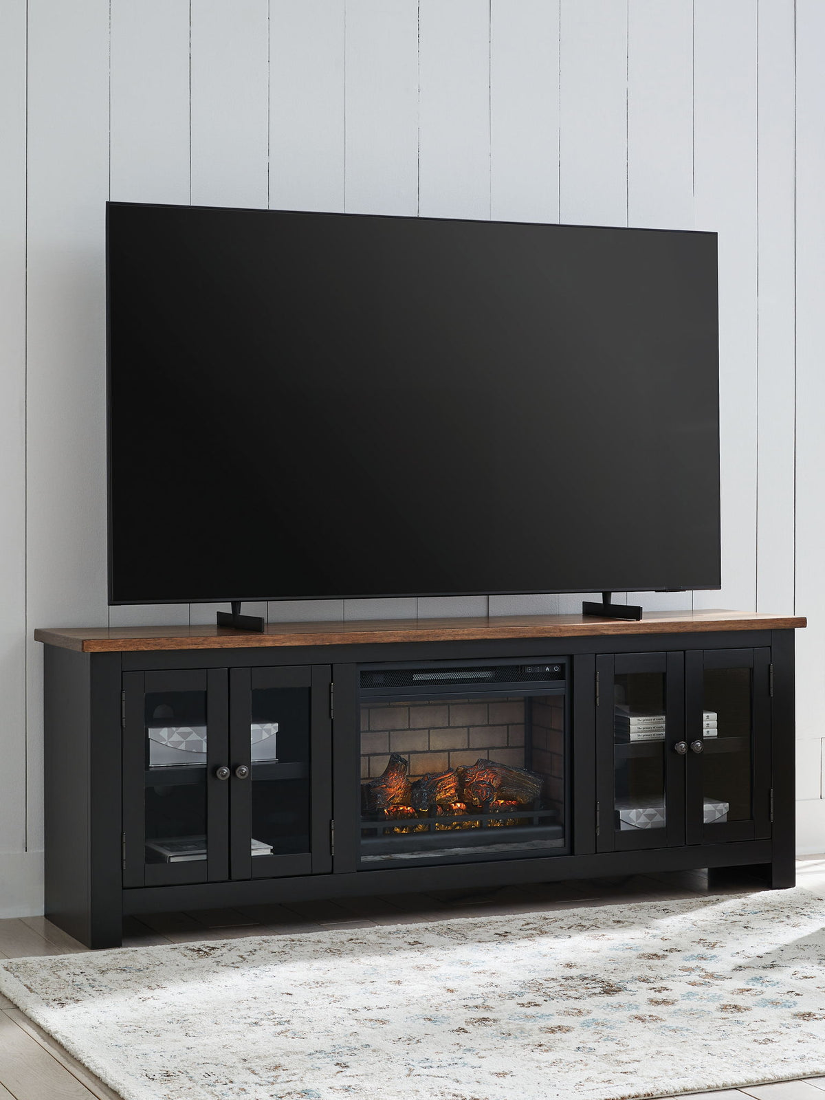 Wildenauer - 76" TV Stand With Electric Fireplace by Ashley – view 5