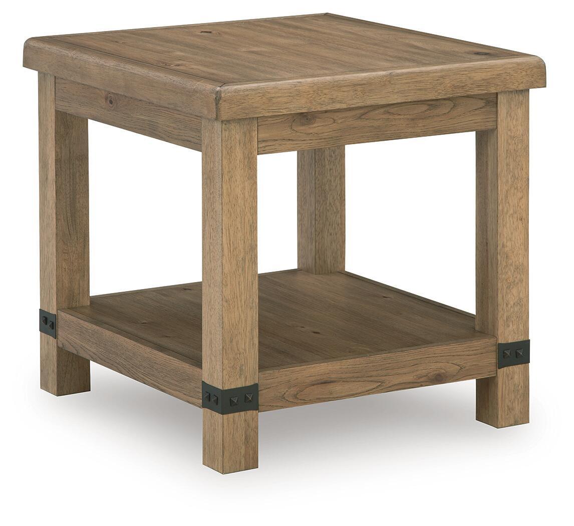 Ridgester - Rectangular End Table - Light Brown by Ashley – End Tables