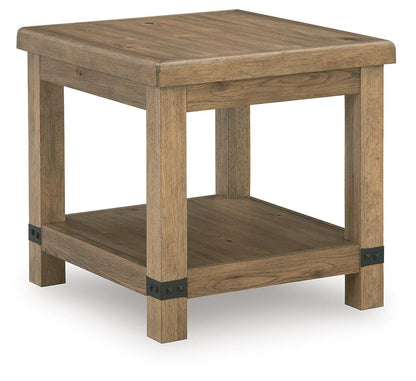 Ridgester - Rectangular End Table - Light Brown by Ashley – End Tables