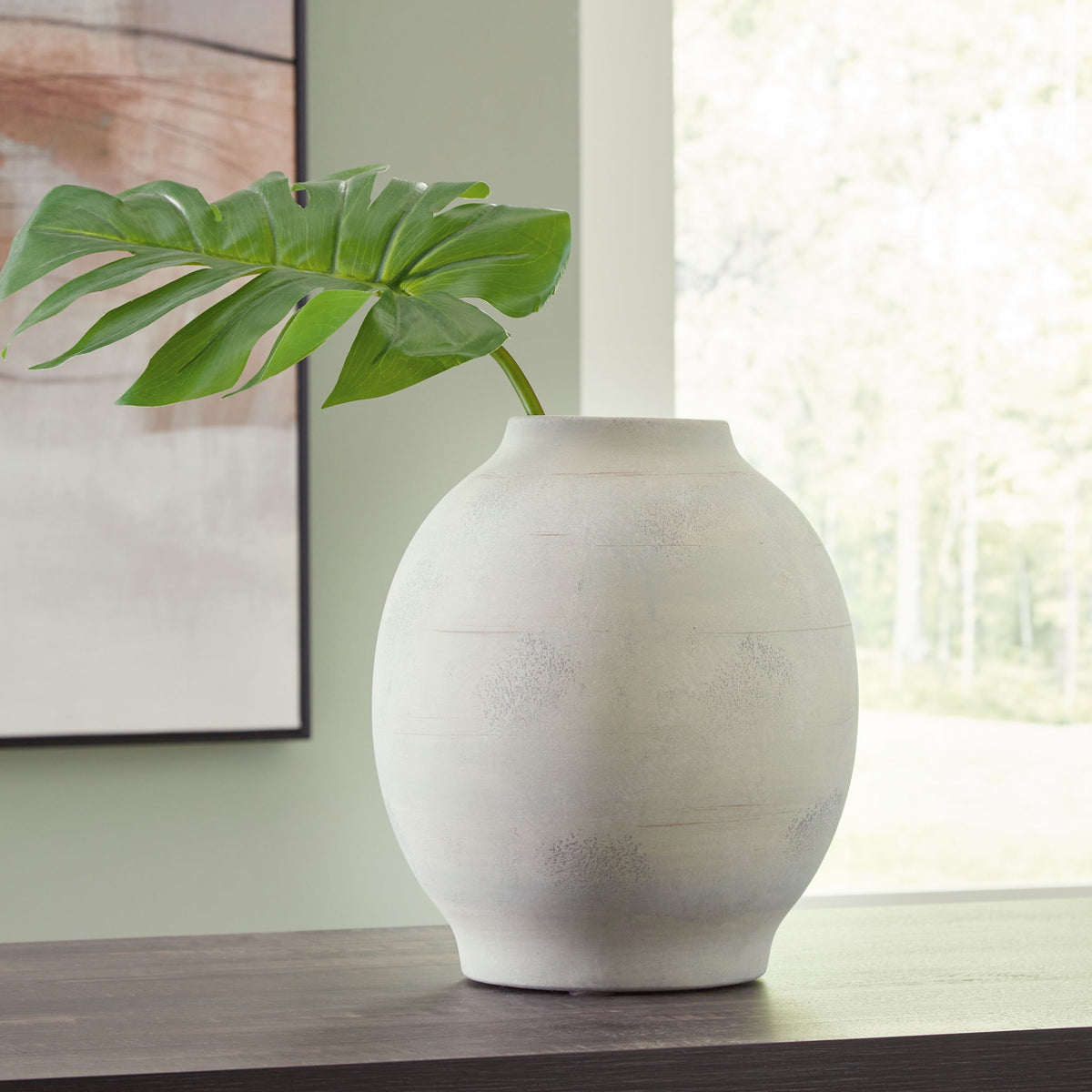 Clayson - Vase - 12.2" - Sage Green by Ashley – view 2