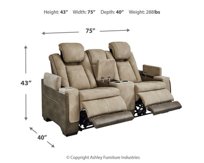 Next-Gen Durapella - Power Reclining Loveseat by Ashley – view 7