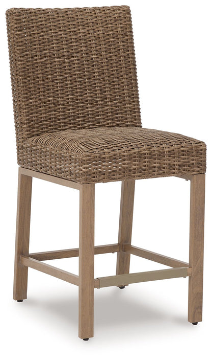 Walton Bridge - Barstool (Set of 2) - Driftwood by Ashley – view 3