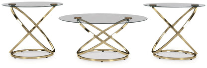 Crimonti - Occasional Table Set (Set of 3) - Champagne by Ashley – view 4