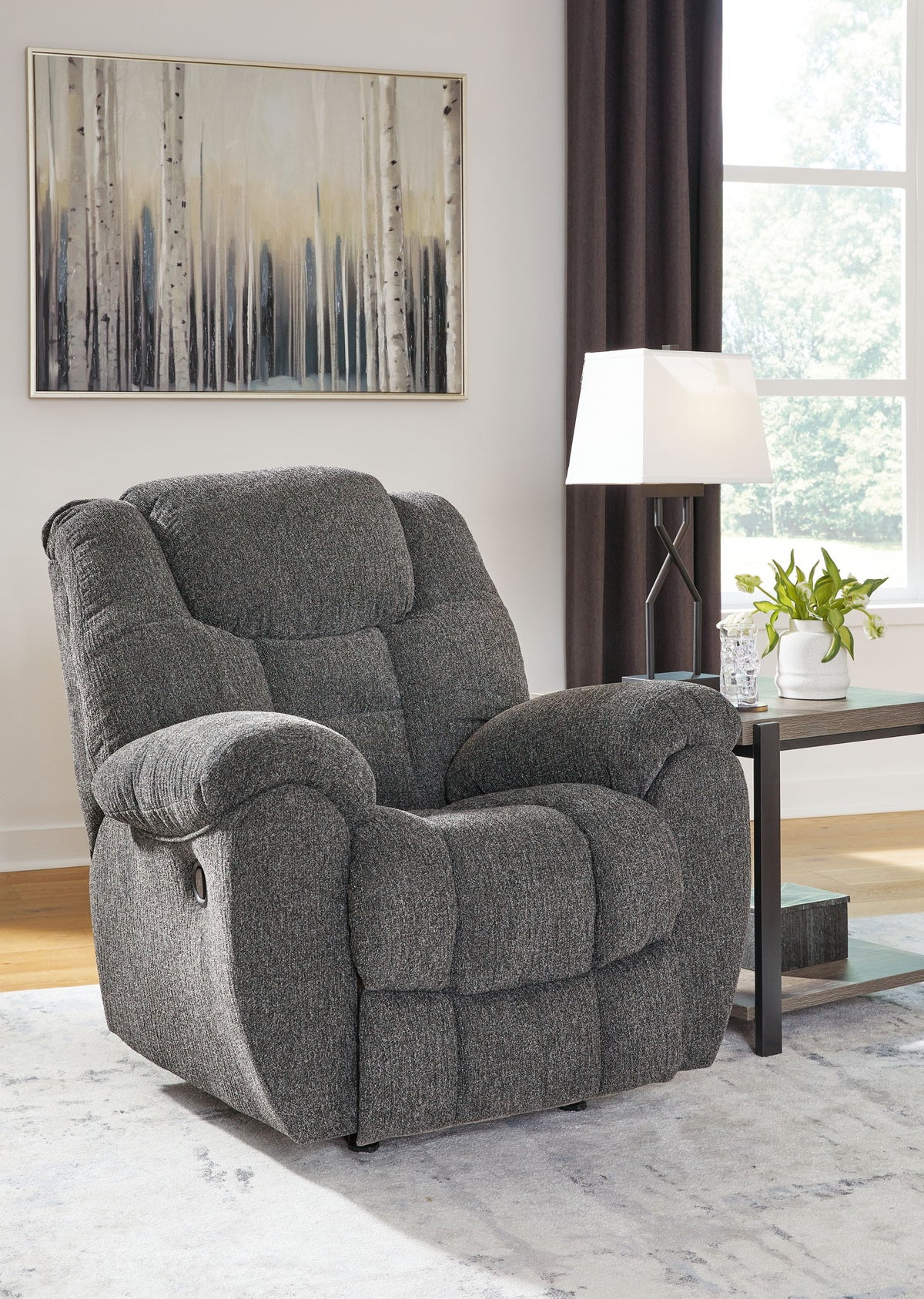 Foreside - Rocker Recliner - Charcoal by Ashley – view 4