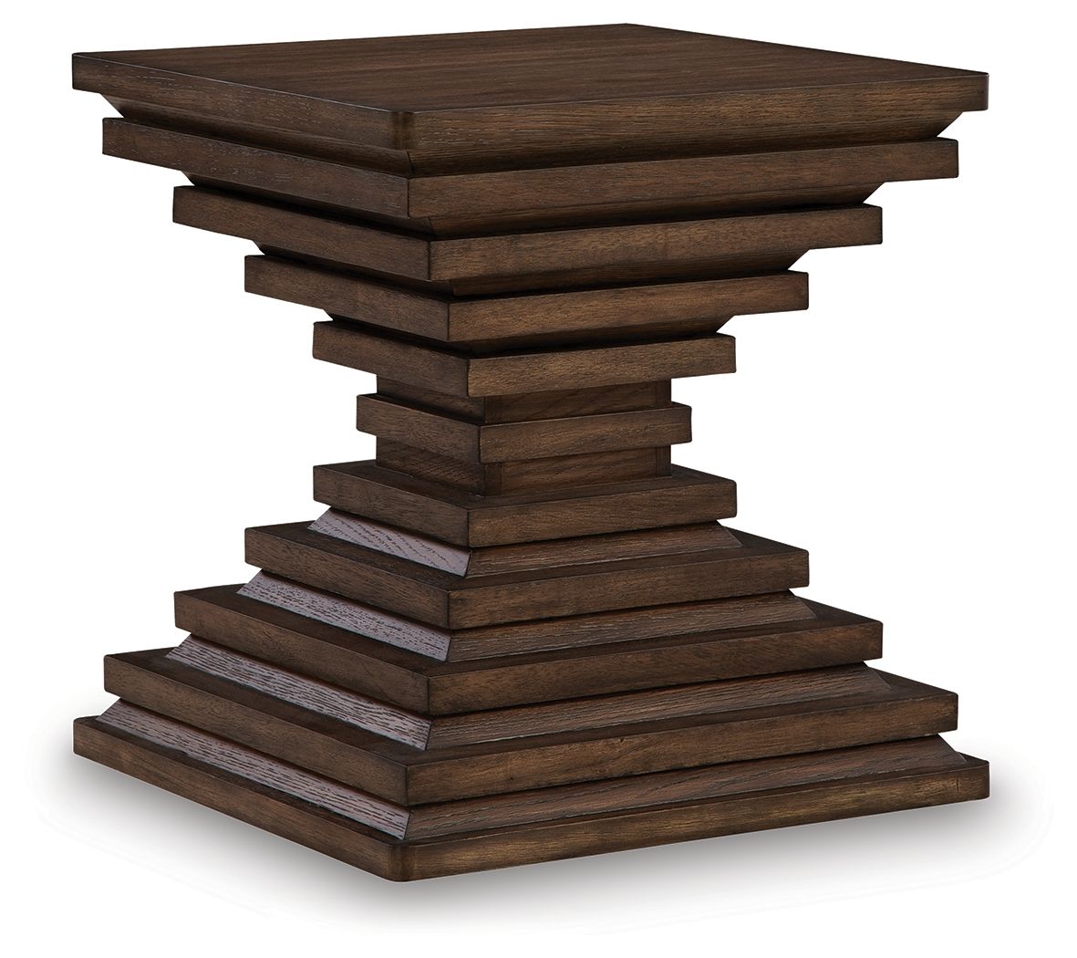 Hannodream - Square End Table - Warm Brown by Ashley – End Tables