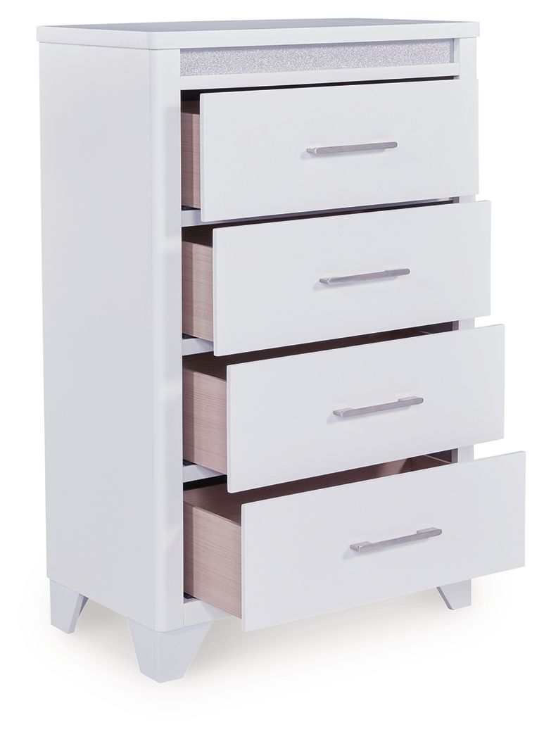 Jarlee - Four Drawer Chest - White by Ashley – view 4