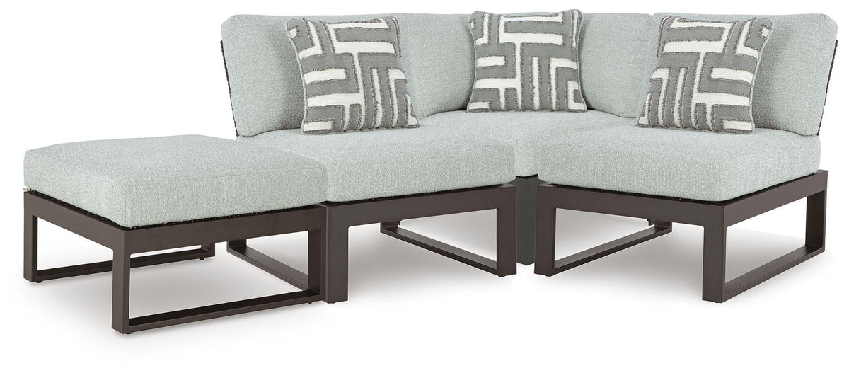 Beachloft - 4 Piece Outdoor Sectional by Ashley – view 2