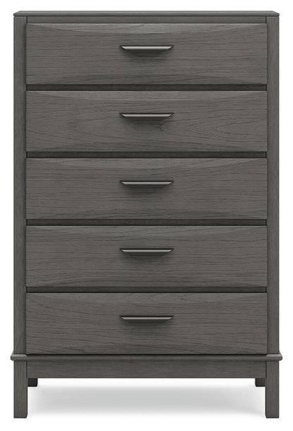Mazing - Five Drawer Chest - Gray by Ashley – view 2