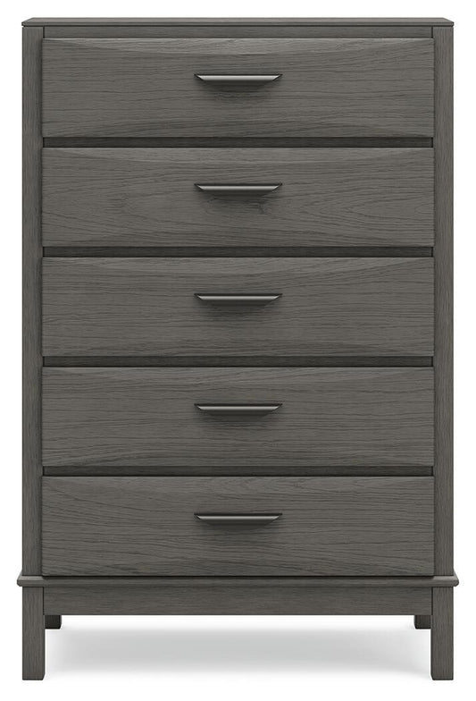 Mazing - Five Drawer Chest - Gray by Ashley – view 2
