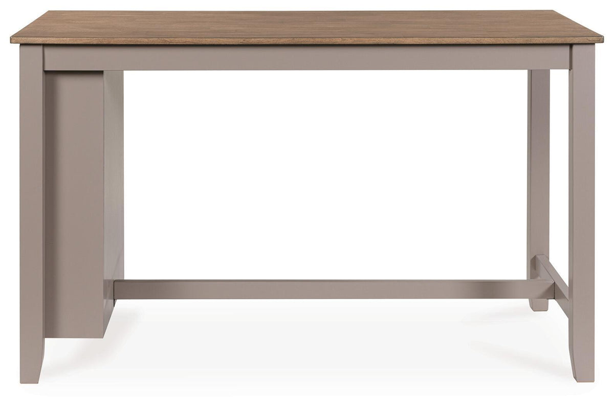 Harperfeld - Rectangular Dining Room Counter Table - Natural / Gray by Ashley – view 3