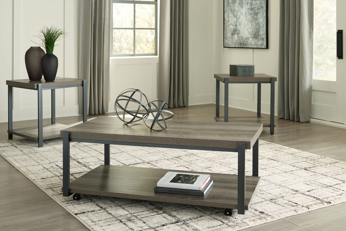 Wilmaden - Occasional Table Set (Set of 3) - Gray / Black by Ashley – view 2