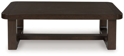 Breckington - Rectangular Cocktail Table - Dark Brown by Ashley – view 4