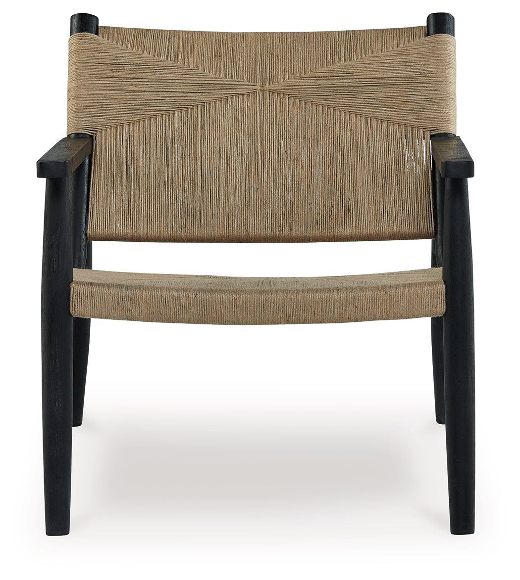 Halfmore - Accent Chair - Black / Natural by Ashley – view 3