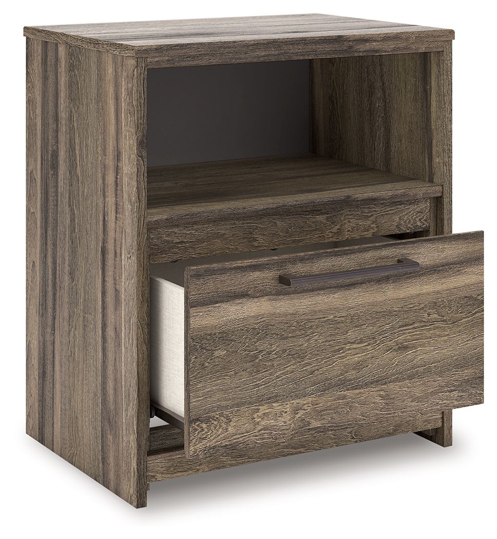 Elbrim - One Drawer Night Stand - Brown by Ashley – view 3