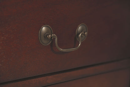 Alisdair - Two Drawer Night Stand - Reddish Brown by Ashley – view 3