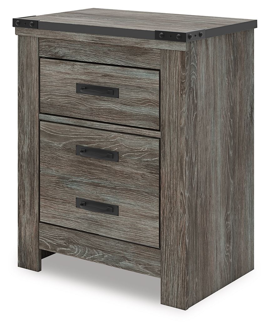 Frandern - Two Drawer Night Stand - Gray by Ashley – view 4