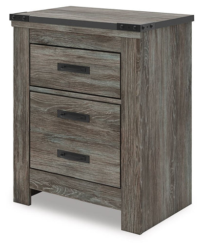 Frandern - Two Drawer Night Stand - Gray by Ashley – view 4