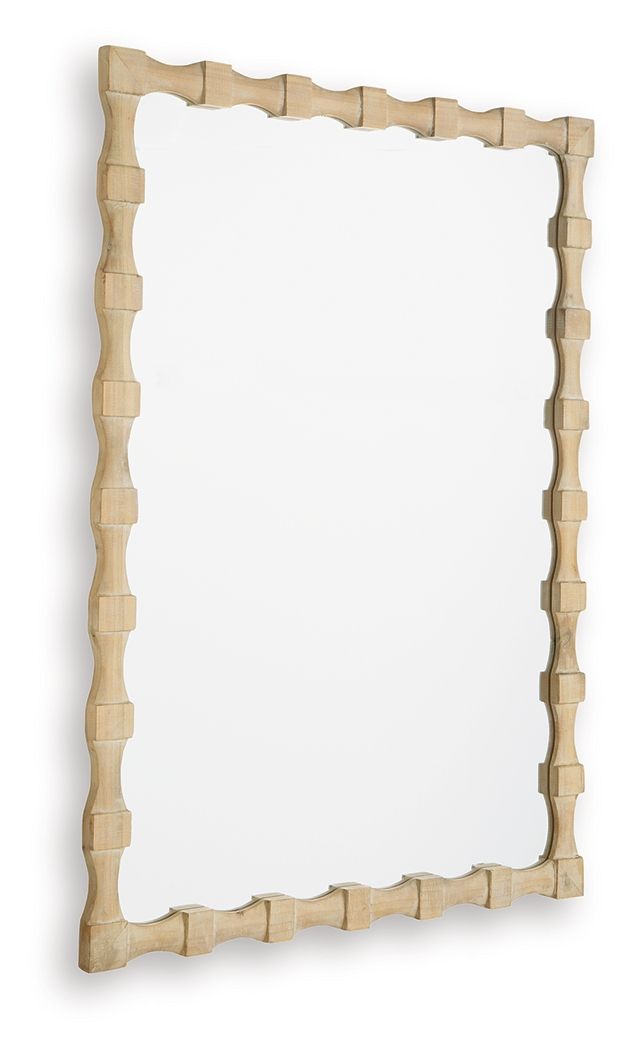 Acelmore - Accent Mirror - Light Brown by Ashley – view 3