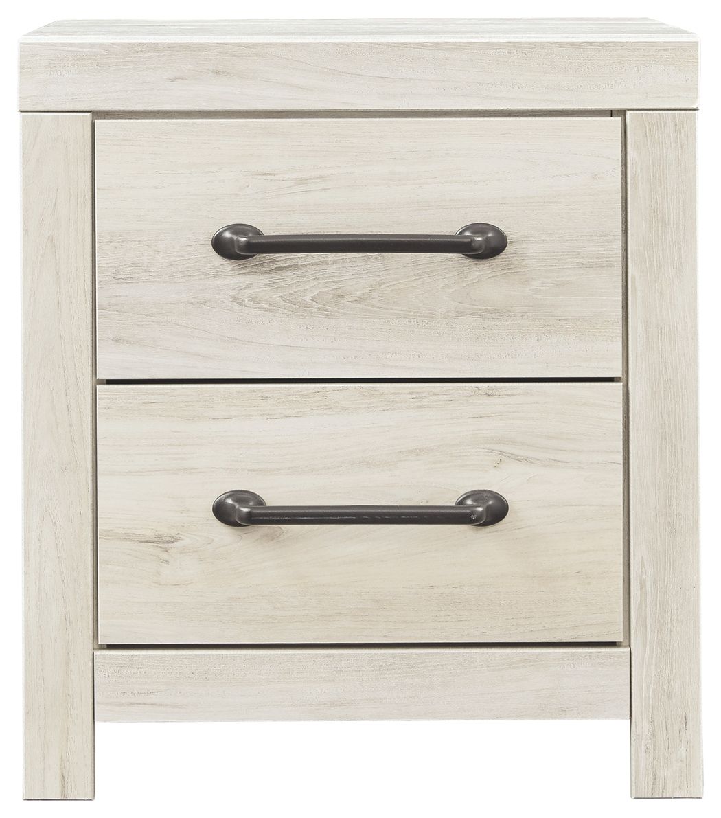 Cambeck - Two Drawer Night Stand - Whitewash by Ashley – view 4
