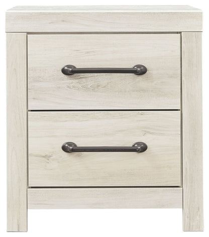 Cambeck - Two Drawer Night Stand - Whitewash by Ashley – view 4