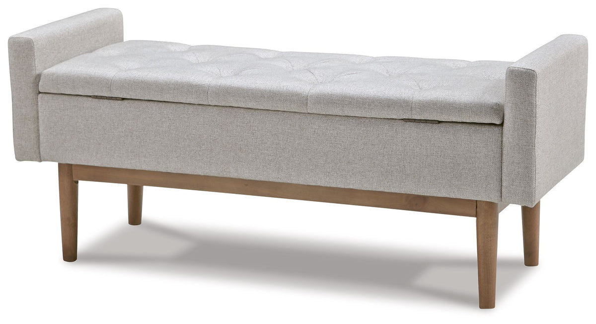 Briarson - Storage Bench - Beige / Brown by Ashley – view 4