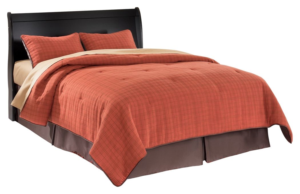 Huey Vineyard - Queen Sleigh Headboard - Black by Ashley – Sleigh Headboards